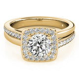 9.5mm Cushion Engagement Ring (84335-9.5)