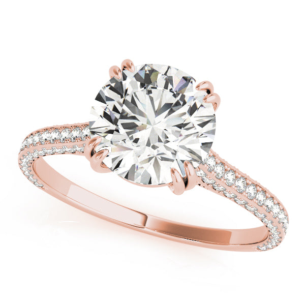 Single-Row Prong-Set Engagement Ring - alt view