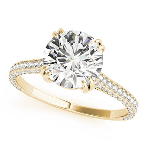 Single-Row Prong-Set Engagement Ring - alt view
