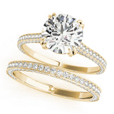Single-Row Prong-Set Engagement Ring - alt view