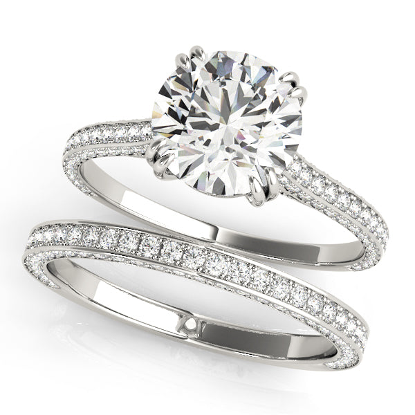 Single-Row Prong-Set Engagement Ring - alt view
