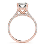 Single-Row Prong-Set Engagement Ring - alt view