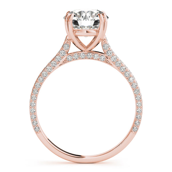 Single-Row Prong-Set Engagement Ring - alt view