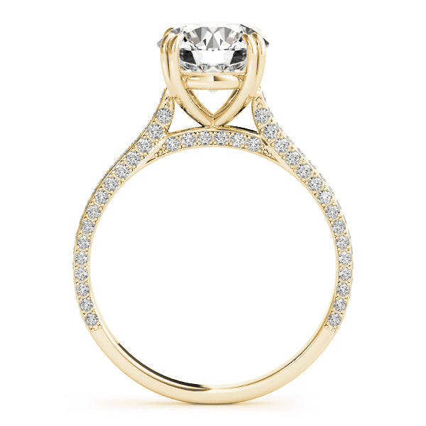 Single-Row Prong-Set Engagement Ring - alt view