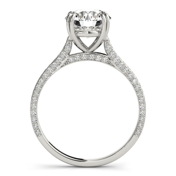 Single-Row Prong-Set Engagement Ring - alt view
