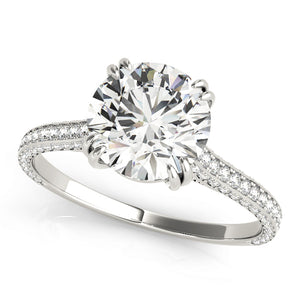 Single-Row Prong-Set Engagement Ring