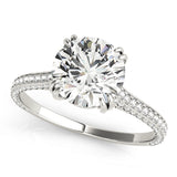 Single-Row Prong-Set Engagement Ring