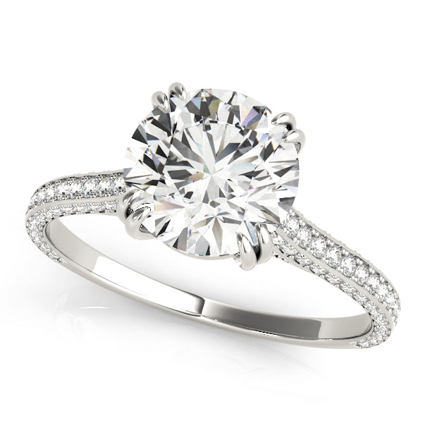 Single-Row Prong-Set Engagement Ring