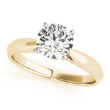 Solitaires Engagement Ring (Round Center)