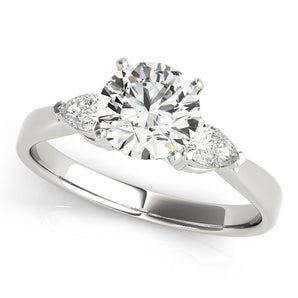 3 Stone Pear Engagement Ring (84360)