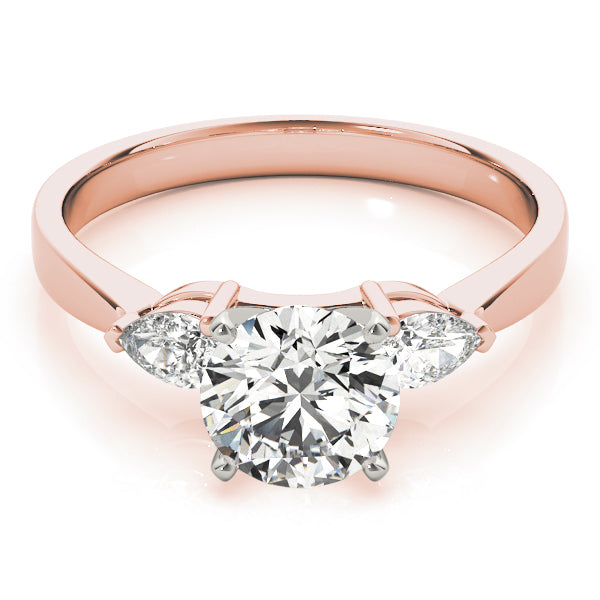 3 Stone Pear Engagement Ring (84360)