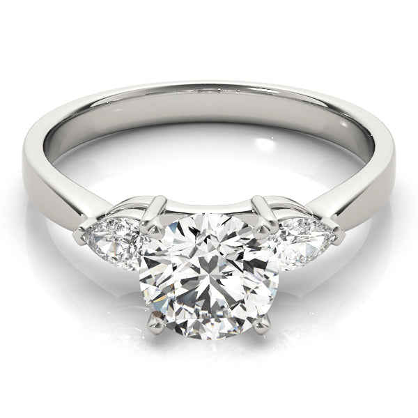 3 Stone Pear Engagement Ring (84360)