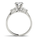 3 Stone Pear Engagement Ring (84360)