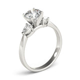 3 Stone Pear Engagement Ring (84360)