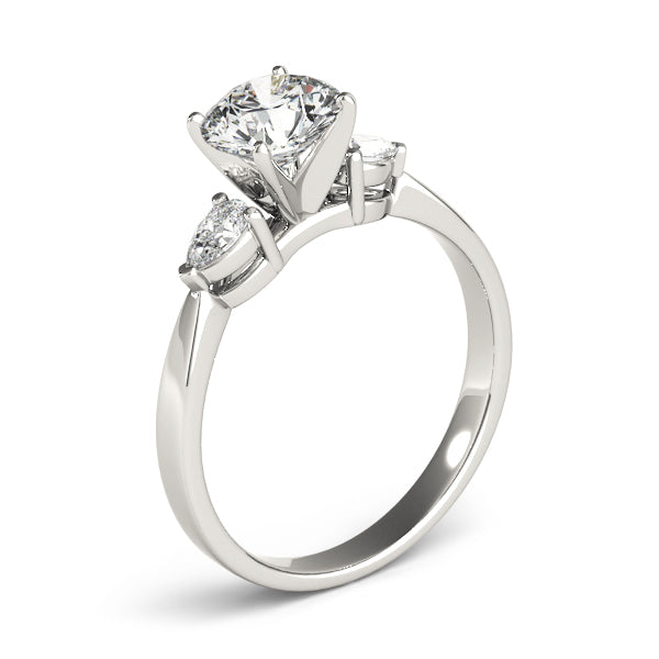 3 Stone Pear Engagement Ring (84360)