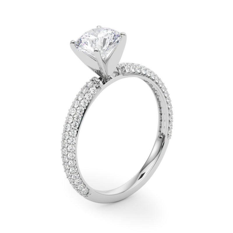 Pave Engagement Ring - alt view