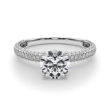 Pave Engagement Ring - alt view