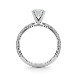 Pave Engagement Ring - alt view
