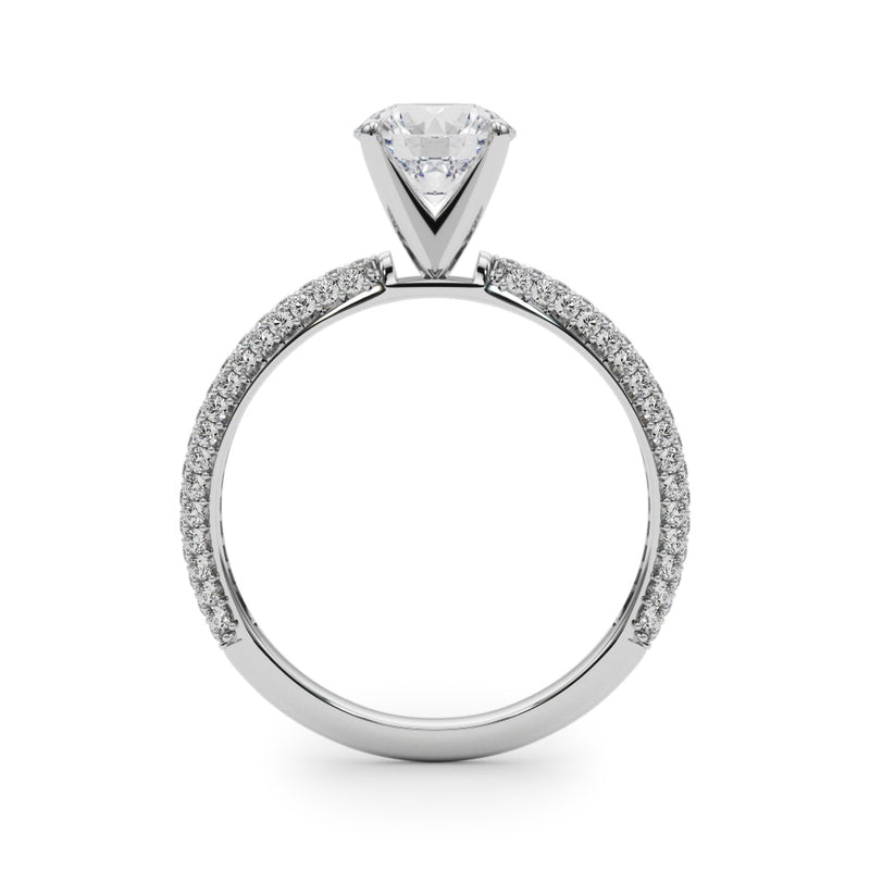 Pave Engagement Ring - alt view