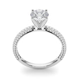 Pave Engagement Ring - alt view