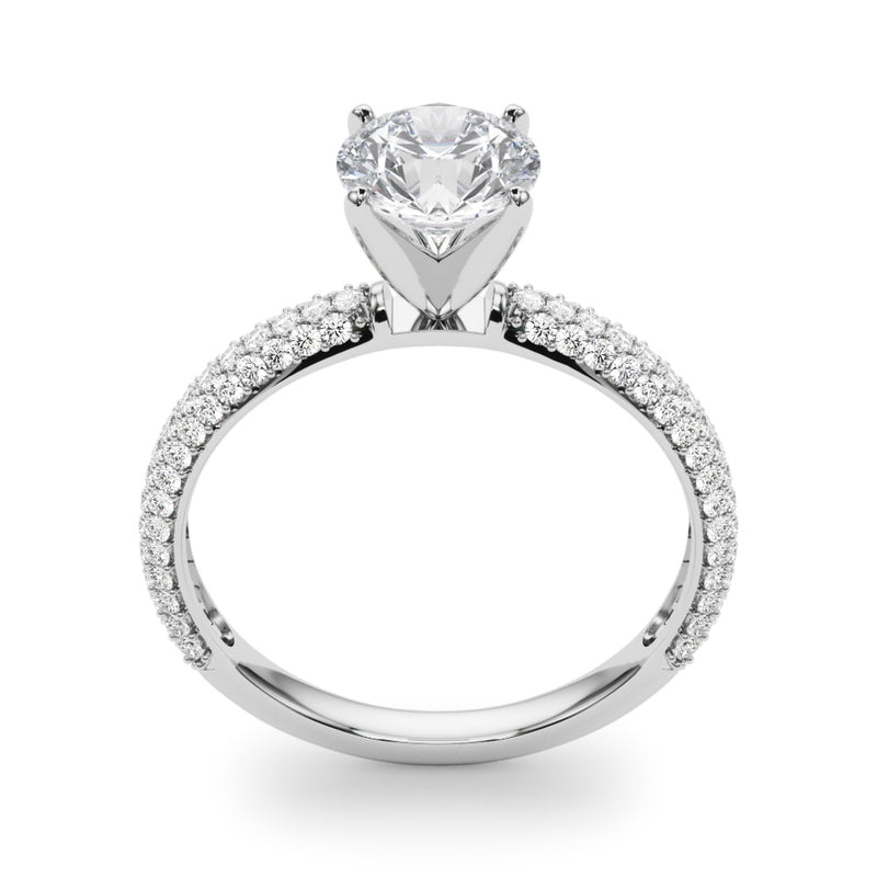Pave Engagement Ring - alt view