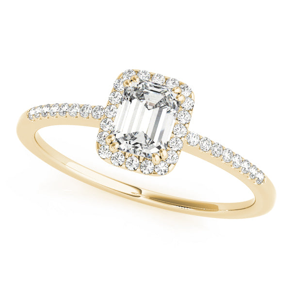 Halo Emerald Engagement Ring (84373-1)