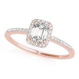 Halo Emerald Engagement Ring (84373-1/3)