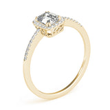 Halo Emerald Engagement Ring (84373-3/4)