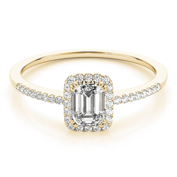 Halo Emerald Engagement Ring (84373-3/4)