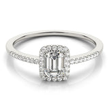 Halo Emerald Engagement Ring (84373-1/3)