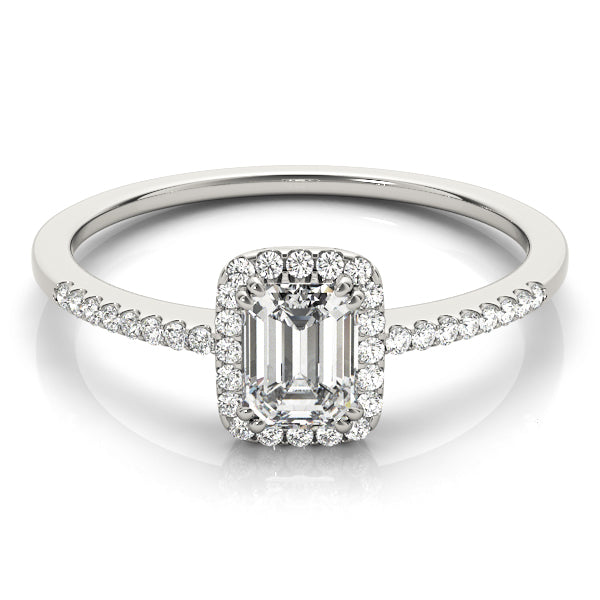 Halo Emerald Engagement Ring (84373-1/3)