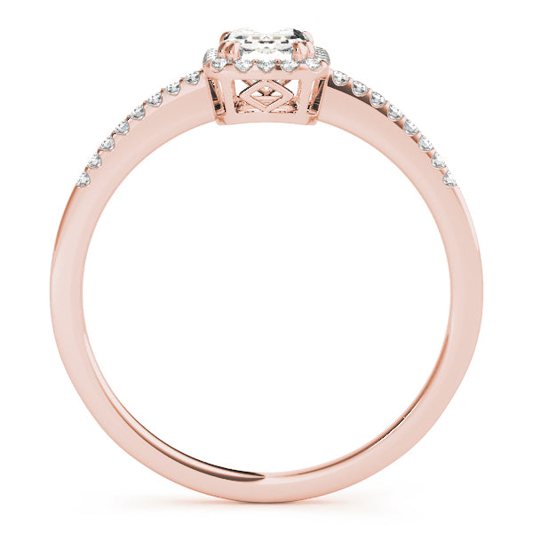 Halo Emerald Engagement Ring (84373-3/4)