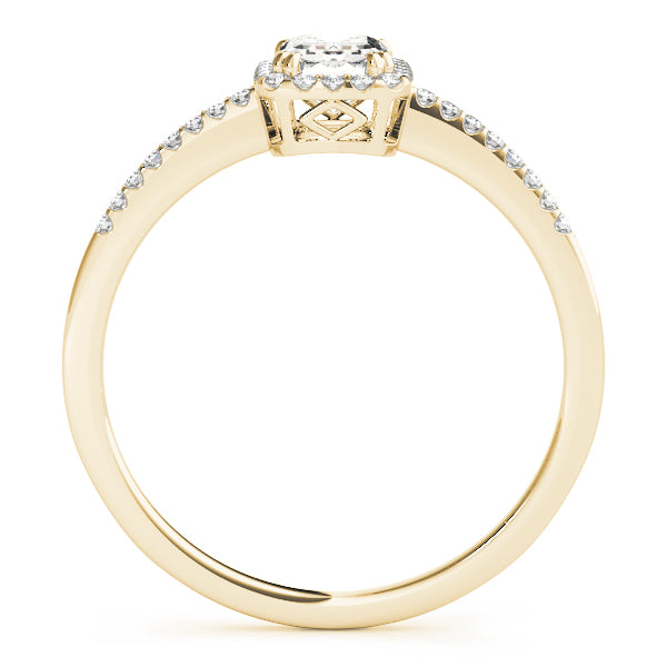 Halo Emerald Engagement Ring (84373-1/3)