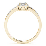 Halo Emerald Engagement Ring (84373-3/4)