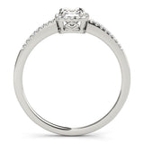 Halo Emerald Engagement Ring (84373-3/4)