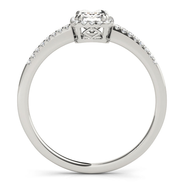 Halo Emerald Engagement Ring (84373-1/3)