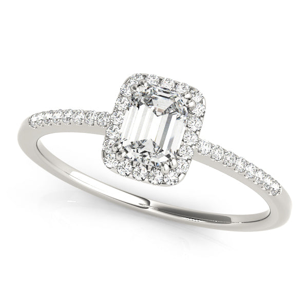 Halo Emerald Engagement Ring (84373-1/3)