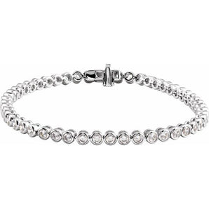 The Lycoris — Bezel Diamond Bracelet - Yellow