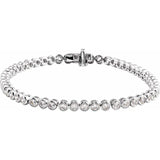 The Lycoris — Bezel Diamond Bracelet - Yellow