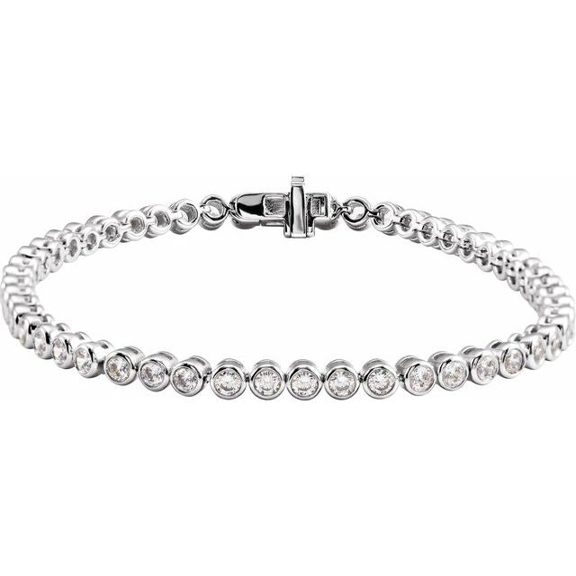 The Lycoris — Bezel Diamond Bracelet - Yellow