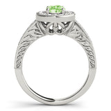 Halo Oval Engagement Ring (84512)