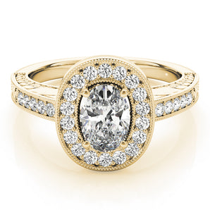 Halo Oval Engagement Ring (84512)
