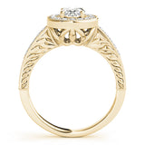 Halo Oval Engagement Ring (84512)