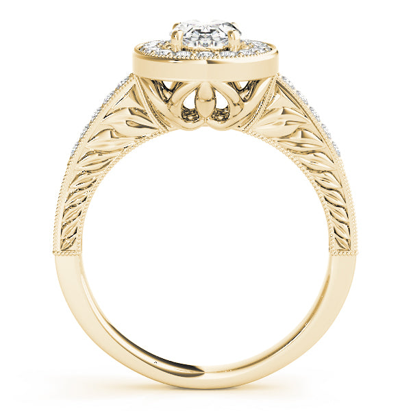 Halo Oval Engagement Ring (84512)