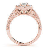 Halo Oval Engagement Ring (84512)