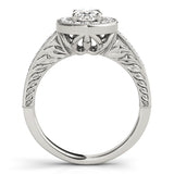 Halo Oval Engagement Ring (84512)