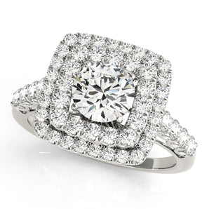 Halo Engagement Ring (Round Center)