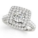 Halo Engagement Ring (Round Center)