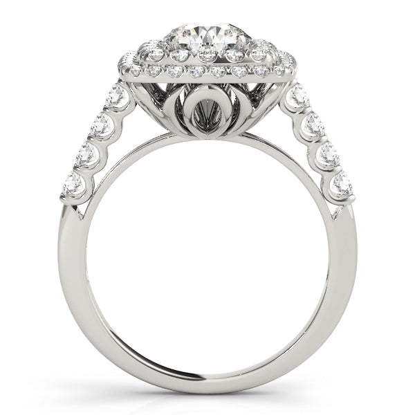 Halo Engagement Ring (Round Center) - alt view