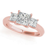 3 Stone Princess Cut Engagement Ring (84600)